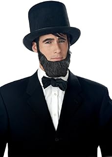 California Costumes Men's Honest Abe Beard Adult, Dark Brown, One Size