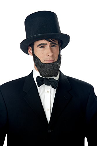 California Costumes Men's Honest Abe Beard Adult, Dark Brown, One Size
