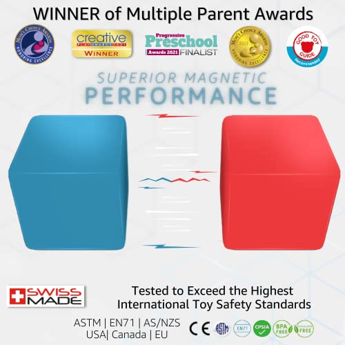 Geomag Swiss-Made Magicube 24-Piece Magnetic Cubes Building Set, Large Blocks For Toddlers & Kids Ages 1-5, Stem Montessori Educational Toy, Creativity, Coordination, Early Learning Fun #TOP7