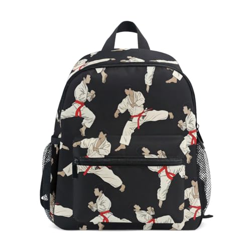 Image of fifbird 12inch Backpack Karate Black Rucksacks Nursery School Bags Backpacks