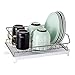 LXDDP Scolapiatti Scolapiatti, Scaffale di stoccaggio, Scaldapiatti, Scaffale da Cucina con Vassoio 25 × 37 × 14 cm Portaoggetti da Cucina