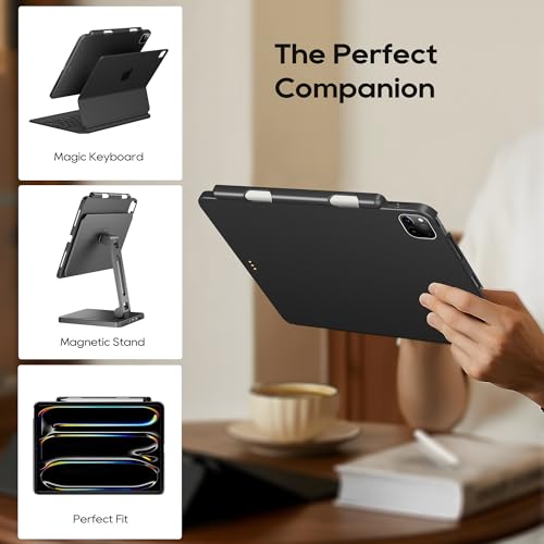 Pekarejue マグネットケース ペンシルホルダー付き iPad Pro 13インチ M4 2024用 PKJ-KC13-BK の商品画像 2
