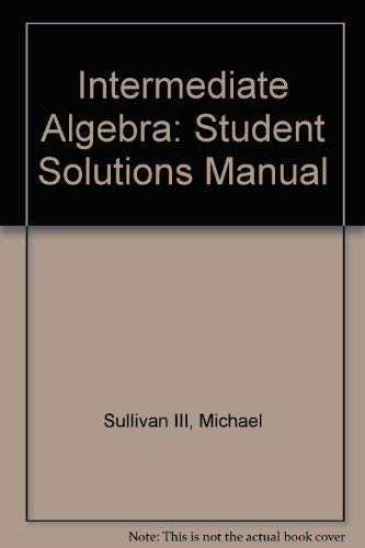 Student Solutions Manual Component