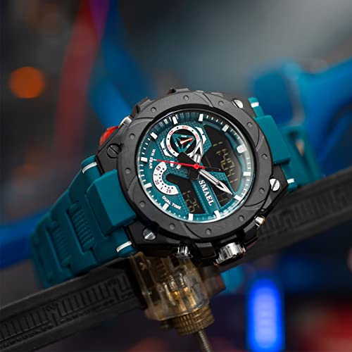 Montre militaire bleu SMAEL 8060 idéale pour le sport et l'aventure