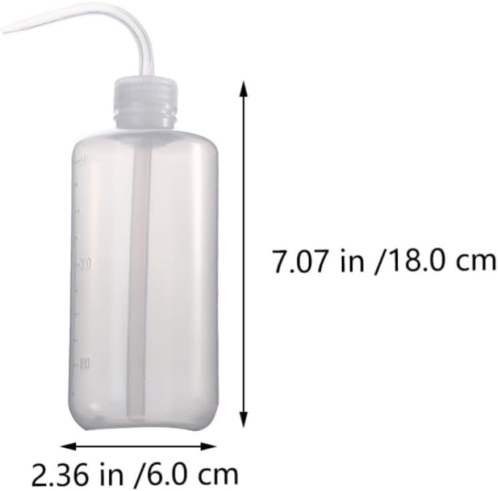 SEWACC 2pcs Bird Cage Water Dispenser Bottles 500ml White Pp Plastic Water Adding Pot with Long Mouth for Parrots and Bird Pets Convenient to Store Cage Accessory