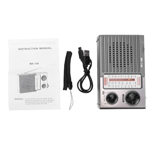 Radio portátil AM FM SW Bluetooth USB recargable miniatura 7