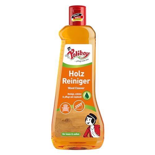 POLIBOY Holz Reiniger - Konzentrierter Holzmöbelreiniger für innen und außen - 1x 500 ml - Made in Germany
