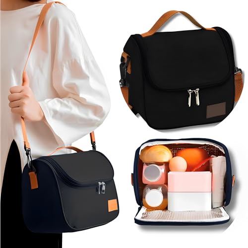 Bolsa Térmica Lancheira com Alça de Ombro para Marmita - Trabalho Academia Escola e Passeios Premium