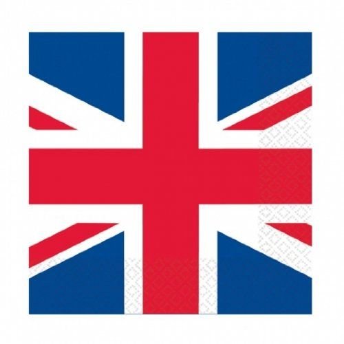 Right Goods Right Price Great Britain Union Jack Party Napkins Serviettes Tableware Decorations