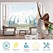 White Removable Window Screen with Self-Adhesive Sticky Tape,W130 x H145cm(51.1x57in) Installed Without The Need for Tools,Keep Out unwanted Items While Still Allowing Fresh air to circulate