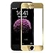 iPhone 6 Plus Screen Protector,Cambond Premium HD Clear (2.5D) / Bubble free / Mirror Finish / Anti-Scratch / Easy to Install , Tempered Glass Screen Protector for iPhone 6 Plus,Gold (Thin 0.3mm)