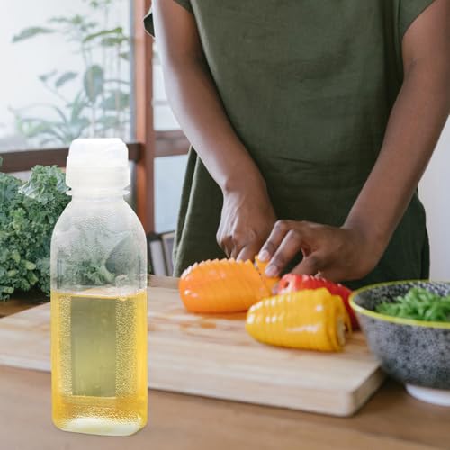 Botellas exprimibles de plástico con tapa antigoteo de 300 ml para salsas 5