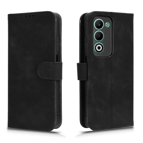 WBWONE Cover per OPPO A5 4G / 5G, Custodia a Portafoglio in Pelle Premium con funzione di supporto e Slot per Carte - Nero