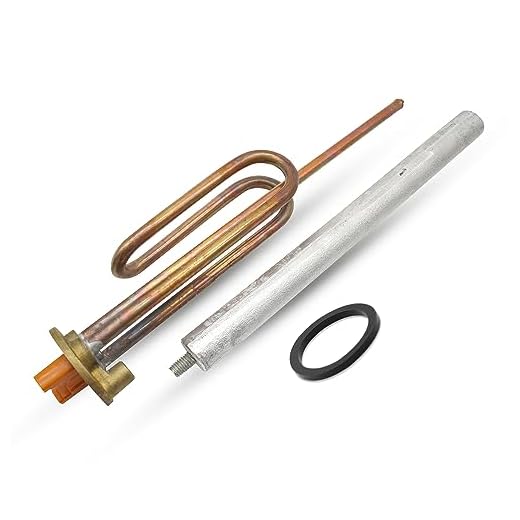 DOJA Barcelona | Kit Resistencia Calentar Agua 1500W | Pack Resistencia Curva+Anodo de Magnesio+Junta Goma+Tornillo Fijacion | Kit Resistencia Electrico | para Calentador Agua, Repuesto de Termo
