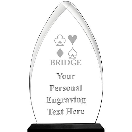 Crown Awards Bridge Acrylic Award, 6.75" H Personalized Bridge Award with Custom Engraving