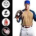 Mabor 4Pcs Baseball Palm Pads, Shock Stop Palm Pad Baseball Glove Pad Spiked Pads Catcher Batting Thumb Guard Pro Hand Protection Suitable for Professional Batters