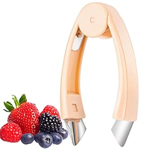PTNITWO Strawberry Huller Pineapple Cutter and Corer Tomato,Top Stem Remover, Fruit and Vegetable Core Remover Portable Kitchen Gadget