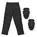 KRYDEX Tactical Men's K3 Combat Pants with Knee Pads (US, Alpha, XX-Large, Regular, Regular, Black)