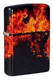 Zippo Fusion Inferno Design 540 Tumbled Brass Pocket Lighter