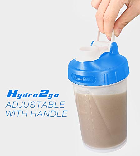 16 Oz Protein Shaker Bottle With Mixer Ball And 2 Interlocking Storage Jars For Pills, Snacks, Coffee, Tea. 100% Bpa Free,Non Toxic And Leak Proof Sports Bottle (Red 24 Oz Without Jar & Bottle) #TOP3