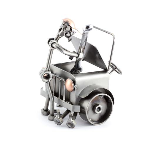 Steelman24 I Schraubenmännchen Automechaniker I Made in Germany I Handarbeit I Geschenkidee I Stahlfigur I Metallfigur I Metallmännchen