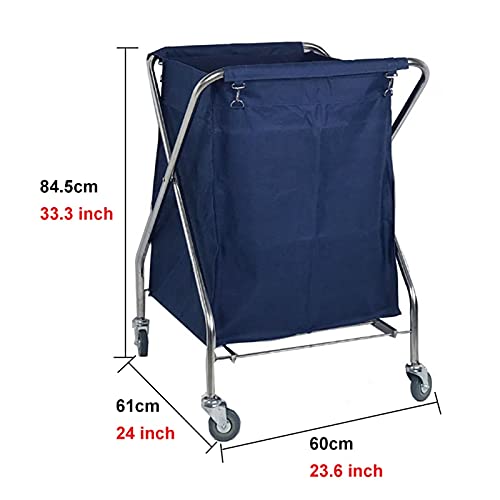 Carrito plegable para ropa con ruedas resistentes miniatura 3