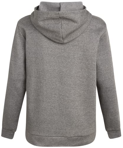 Reebok Boys' Sweatshirt - Fleece Pullover Fashion Hoodie Designs And Logos, Size 8, Grey Grindel #TOP2