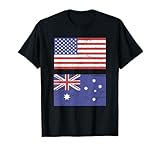 Flags: United States & Australia T-Shirt T-Shirt
