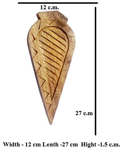 Image of Made in india Thekua Mould /Khajoor Mould (Thekua Sanecha) Pack of 1 Piece Big Size and 1 Small Size (Medium) (Mould 1, Large)