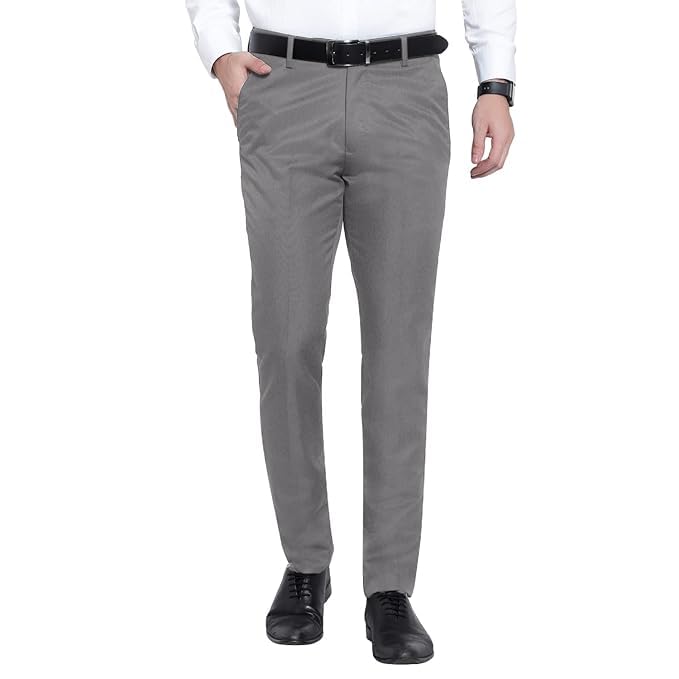 shubhlabh Premium Formal Trouser for Men - Polyester Viscose Slimfit Formal Pant for Men/Gents/Boys - 4 Pockets, Hook & Button, Regular Fit, Formal Casual Trouser for Office, Party, Gathering-picture-12