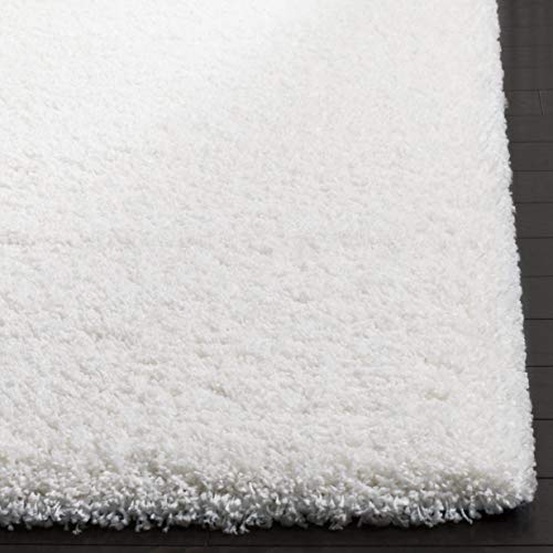 Safavieh California Premium Shag Collection 2'3" X 7' White Sg151 Non-Shedding Living Room Bedroom Dining Room Entryway Plush 2-Inch Thick Runner Rug #TOP3