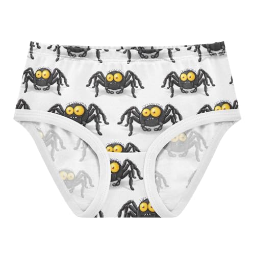 Joisal Cotton Toddler Girls Underwear Cartoon Animals Funny Black Cute Panties Girl Pattern Kids Briefs Undies 2t