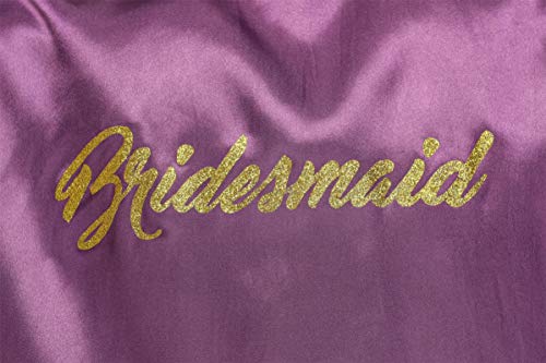Image of Giova Women Bridal Robe for Bride and Bridesmaid Getting Ready Wedding Party Bathrobe