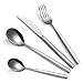 Cibeat 24-teiliges Besteckset Silber Edelstahl Besteck, Messer Gabel Löffel Utensilien Set Service für 6, Spiegelpolitur & Spülmaschinenfest