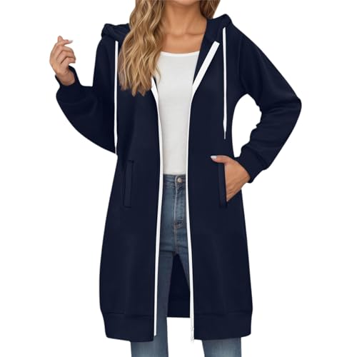 Sweat à capuche long et ample idéal pour vos sorties d'automne et soirées d'hiver