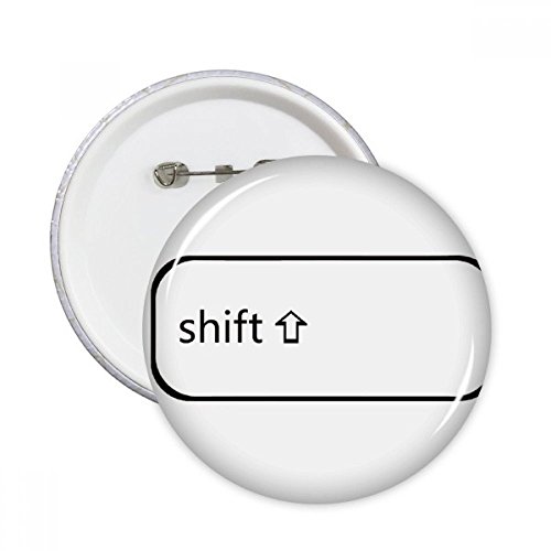Badge Pins Bouton Clavier Symbole par DIYthinker | Décoration Vêtements XL (Lot de 5)
