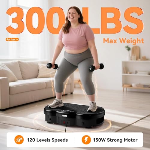 Vibration Plate Exercise Machine, 9 Modes & 120 Speeds - image 6