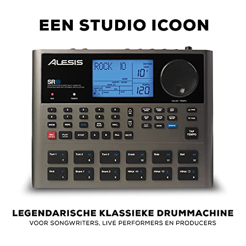 Alesis SR-18 - Standalone drummachine van studiokwaliteit met ingebouwde geluidsbibliotheek, prestatiegerichte I/O en ingebouwde effecten/processors - Image 3
