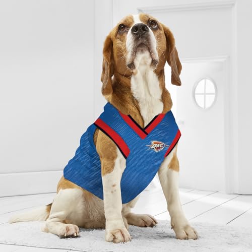 NBA OKLAHOMA CITY THUNDER DOG Jersey, Small - Tank Top Basketball Pet Jersey by Pets First - Image 4