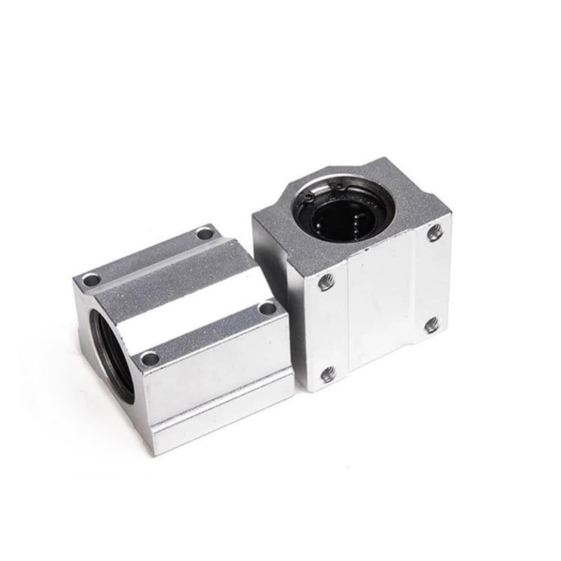 2Pcs Linearkugellager Gleitblock SC6UU-SC80UU, Aluminiumgehäuse Linearführungsschlitten für CNC 3D Drucker(SC35LUUextended)