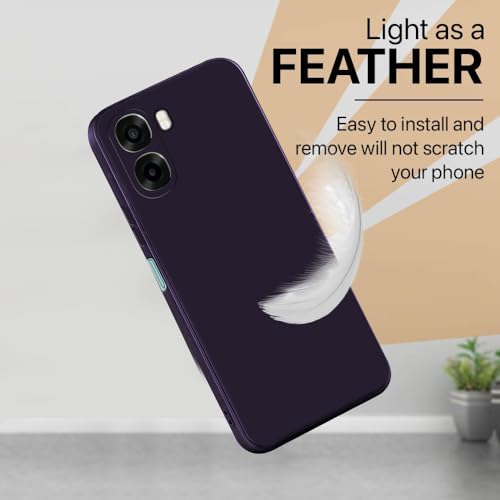 Image of Back Cover for Oppo A6x 5G / A6x 4G / K14x 5G | Full Camera Protection | Premium Liquid Silicon Case | Flexible Bumper Case for Oppo A6x 5G / A6x 4G / K14x 5G (Purple)