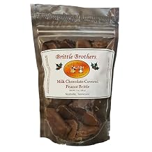 Brittle Brothers Chocolate Covered Peanut Brittle - 7 oz Gift Bag - Gourmet Candy
