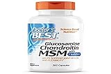 Doctor's Best, Glucosamin-Chondroitin MSM, mit OptiMSM, 360 Kapseln, Laborgeprüft, Sojafrei, Glutenfrei, Ohne Gentechnik