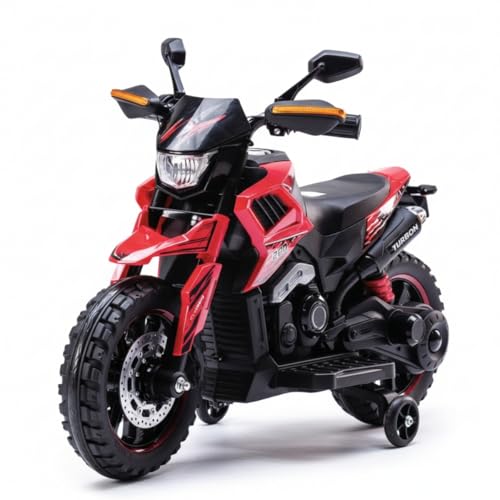 Moto Elétrica Infantil Motocross com Som e Luz de LED - Brinqkids