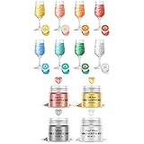 Edible Glitter for Drinks and Luster Dust Edible Set