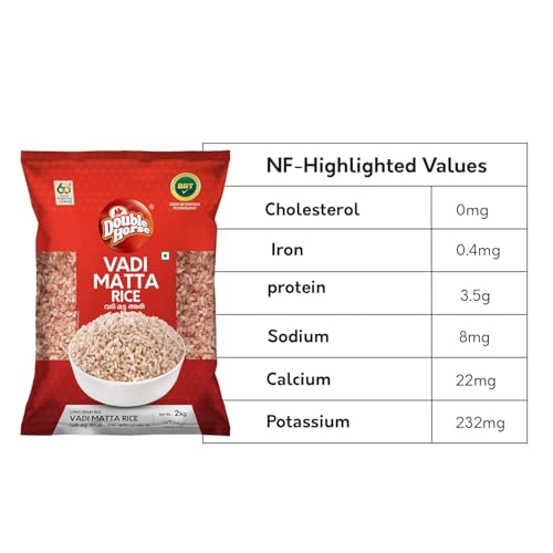 Matta Red Rice Long Grain Kerala Vadi Matta Rice Double Horse 2KG