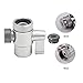 Tecmolog Kit Ducha de Lavabo Acero Inoxidable Ducha Bidet Portatil para WC...