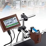 Automatic Inkjet Coding Machine, Online Intelligent Inkjet Printer, 12.7mm/25.4mm Industrial Inkjet Printer, Date Coding Machine for Text Qr Code/Barcode/Batch Number/Label/Image/Date Printer 25.4mm