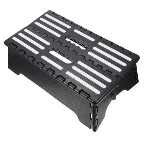 Toyvian Taburete Plegable Portátil para Personas Mayores Escalera Antideslizante de Plástico PP Taburete Pequeño y Ligero para Apoyo Exteriores y Uso Diario Medio Peldaño Seguro y