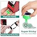 Lineba MX5500 Price Gun Label Stickers Kit, 10 Rolls Label Stickers & 2 Piece Refill Ink Rolls, 5000pcs Green Price Tag Gun Labels and Extra Ink Rollers for Retail Shop